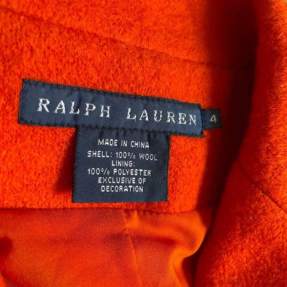 VTG Ralph Lauren Wool Crest Equestrian Blazer 4 – Heritage Academia Persimmon - Picture 5 of 8